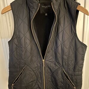 Women's Black Quilted Vest